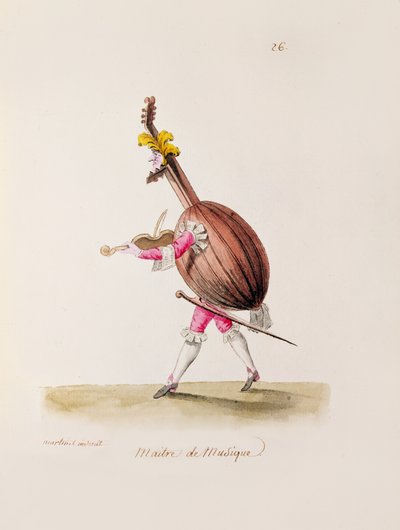 Der Musikmeister, ca. 1780 von Francois Nicolas Martinet