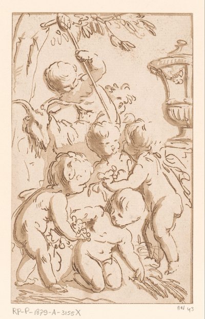 Bacchanal der Amore von Francois Philippe Charpentier