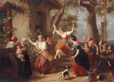 Die Schaukel, 1848 von Francois Verheyden