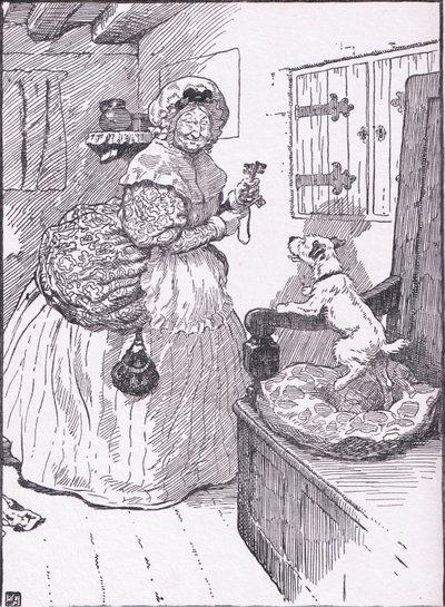 Alte Mutter Hubbard ging zum Schrank, 1930er Jahre von Frank Adams