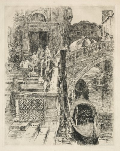 Seufzerbrücke, Venedig, 1883 von Frank Duveneck