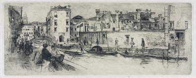 San Trovasso Kanal, Venedig, 1883 von Frank Duveneck