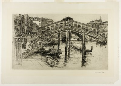 Die Rialto-Brücke, Venedig von Frank Duveneck