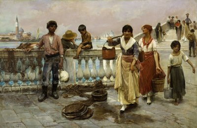 Wasserträger, Venedig, 1884 von Frank Duveneck