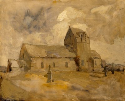 Dorfkirche und Friedhof, Bretagne, n.d. von Frank Edwin Scott