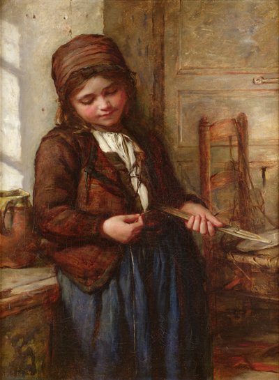 Ein Boulogne-Fischermädchen, 1866 von Frank Holl