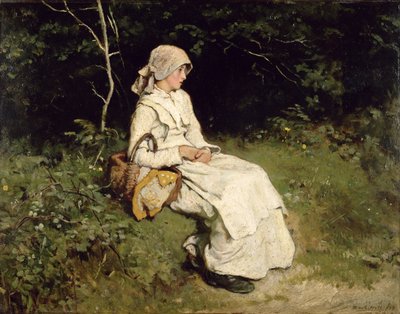 Rast auf dem Weg, 1879 von Frank Holl