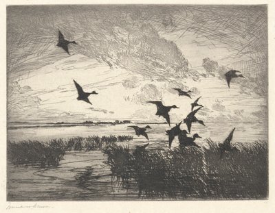 Nach Sonnenuntergang von Frank Weston Benson