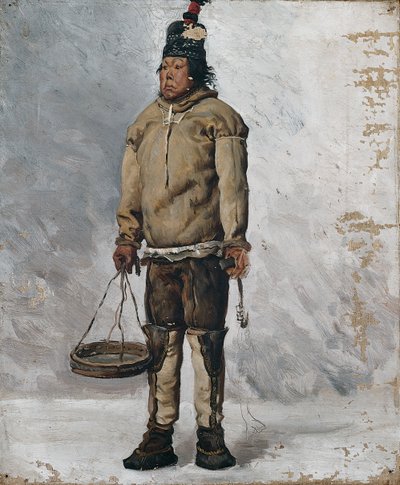 Ein Eskimo von François Auguste Biard