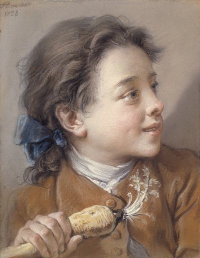 Junge mit einer Karotte von François Boucher