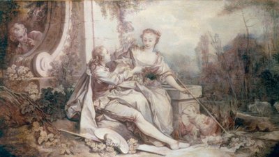 Pastorale à la guirlande von François Boucher