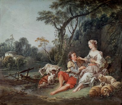 Denkt er an die Trauben?, 1747 von François Boucher