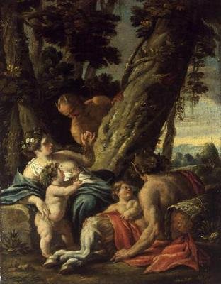 Satyr und Nymphe, 18. Jahrhundert von François Boucher