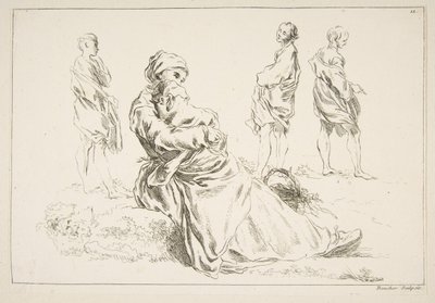 Blatt mit Skizzen, 1753 von François Boucher
