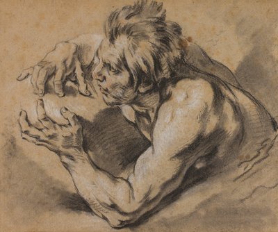 Studie eines Tritons von François Boucher