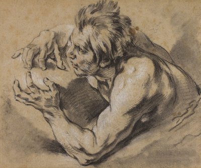 Studie eines Tritons, 1748-53 von François Boucher