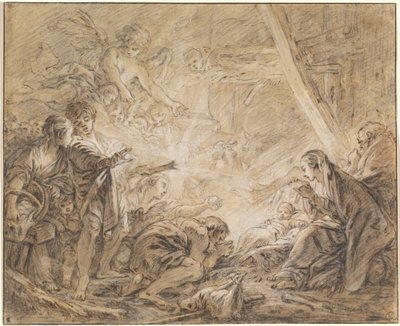 Die Anbetung der Hirten von François Boucher