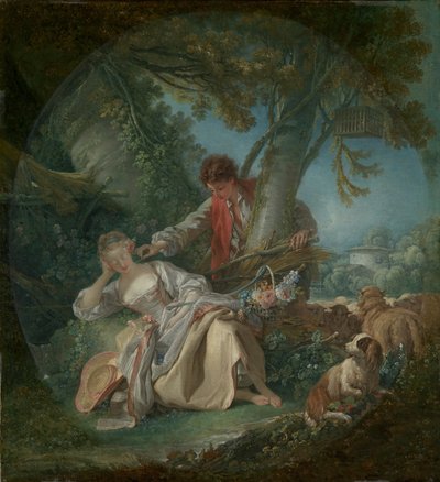 Der unterbrochene Schlaf, 1750 von François Boucher