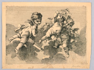 Drei Putti von François Boucher