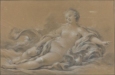 Venus auf einem Delphin liegend von François Boucher