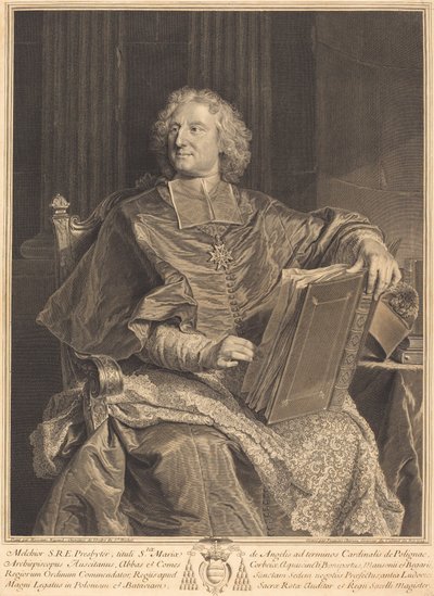 Kardinal de Polignac von François Chereau I after Hyacinthe Rigaud