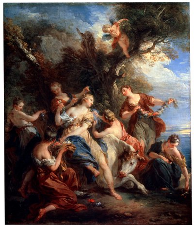 Die Entführung Europas, um 1725 von François Lemoyne