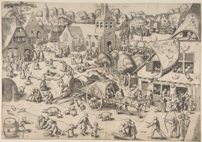 Das Kirmesfest in Hoboken, ca. 1559 von Frans Hogenberg