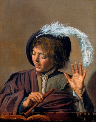 Singender Junge mit Flöte, ca. 1623 von Frans I Hals