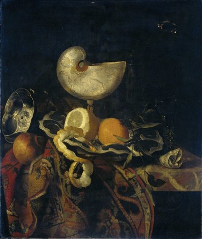 Stillleben mit Nautilus-Pokal von Frans Sant Acker