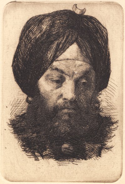 Mann mit Turban von Frans Schwartz