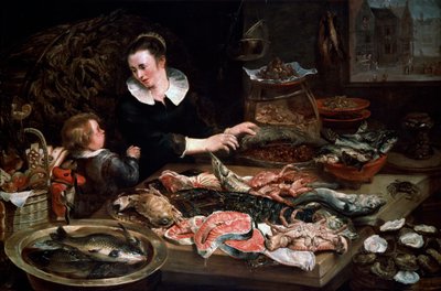 Ein Fischhändlerladen, um 1616-1618 von Frans Snyders or Snijders