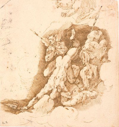 Gefallene Engel (aus einer Jüngstes-Gericht-Komposition) von Frantz Cleyn