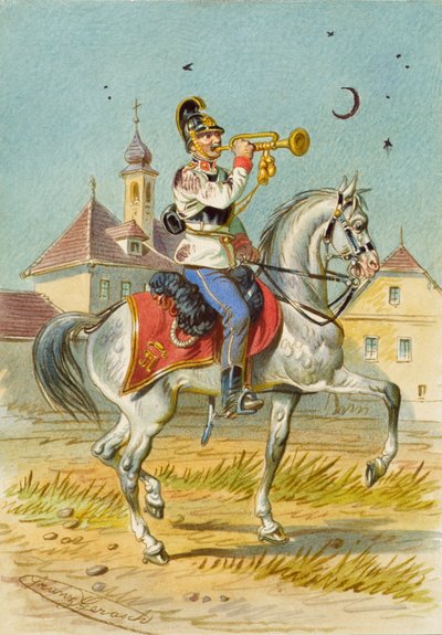Soldat zu Pferd von Franz Gerasch