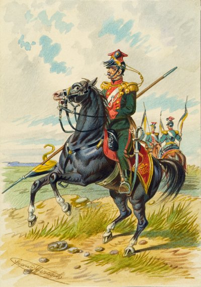 Soldat zu Pferd von Franz Gerasch