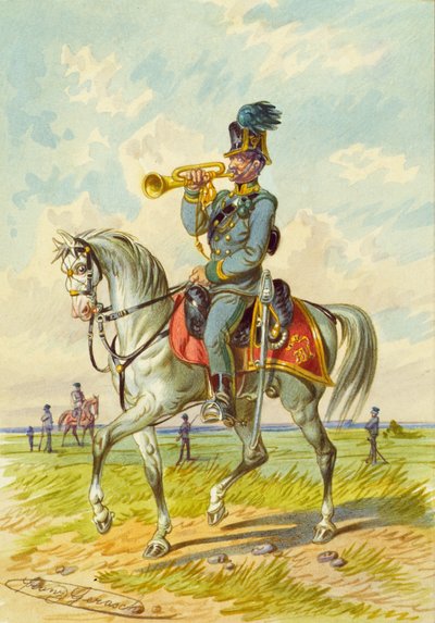 Soldat zu Pferd von Franz Gerasch