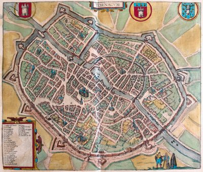 Tournai, Belgien (Gravur) von Franz Hogenberg