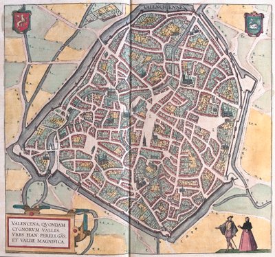 Valenciennes, Frankreich (Gravur) von Franz Hogenberg
