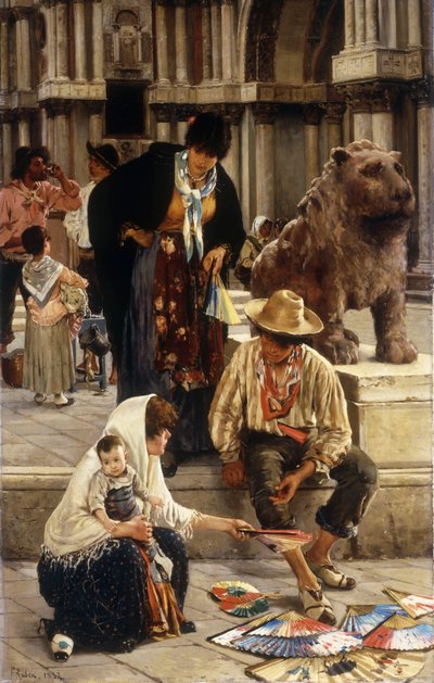 Der Fächerverkäufer, 1882 von Franz Leo Ruben