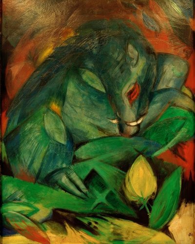 Eber und Sau (Wildschweine) von Franz Marc
