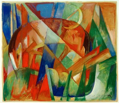 Fabeltier II (Pferd) von Franz Marc