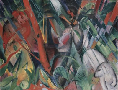 Im Regen, 1912 von Franz Marc
