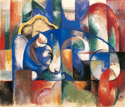 Liegende Stiere von Franz Marc