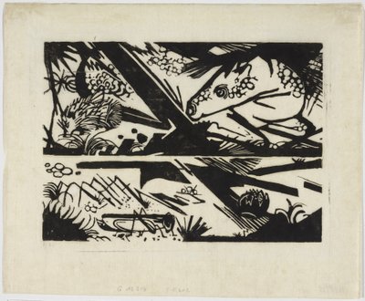 Pferd und Igel von Franz Marc