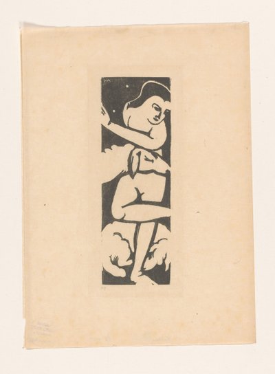 Frau mit zwei Schafen von Franz Marc