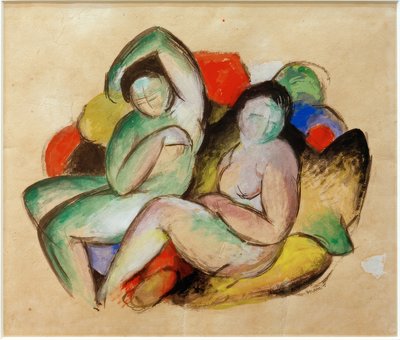 Zwei weibliche Akte von Franz Marc