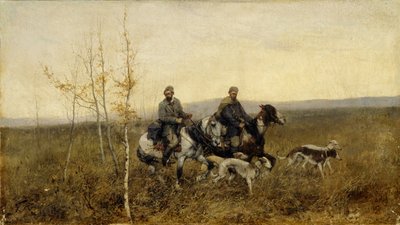 Die Jäger, 1881 von Franz Roubaud
