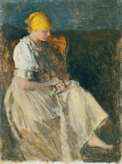 Sitzendes Mädchen von Franz Rumpler