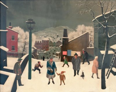 Winter in der Stadt I von Franz Sedlacek