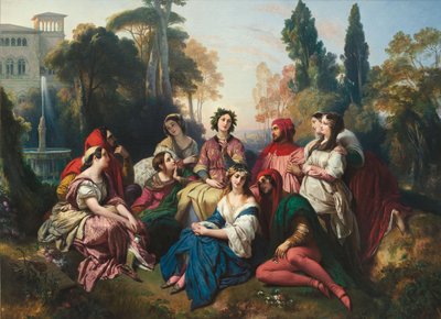 Der Decameron, 1837 von Franz Xaver Winterhalter