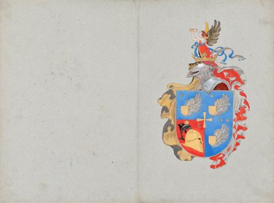 Entwurf für ein Familienwappen von Franz von Matsch